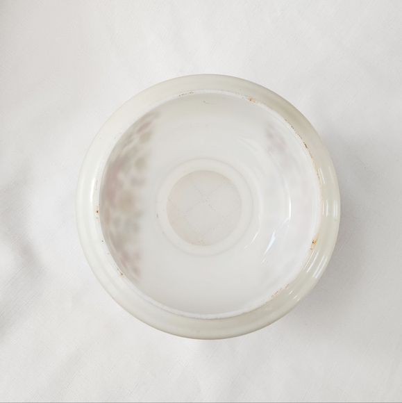 Floral Milk Glass Lamp Shade VTG Hurricane Gone with the Wind Parlor Replacement - Picture 8 of 16